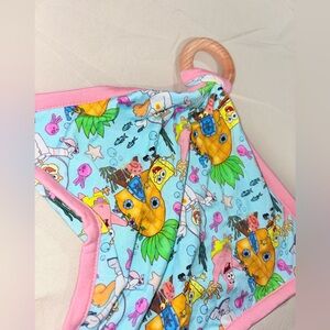 NWOT SpongeBob kids baby bamboo lovey!